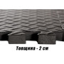 Татамі мат EasyFit SwallowTail-2 4 шт (60х60х2 см) пазл ластівчин хвіст з бортиком