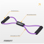 Эспандер EasyFit восьмерка трубчатый фиолетовый