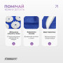 Масажний килимок EasyFit з подушкою (аплікатор Кузнєцова) + чохол Синій з білим