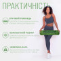 Коврик для йоги и фитнеса EasyFit TPE+TC 6 мм двухслойный зеленый-черный