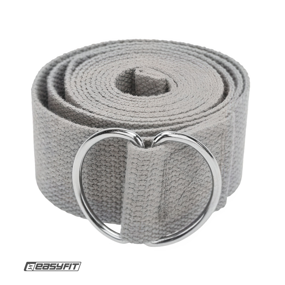 Ремень для йоги EasyFit серый Ремень для йоги EasyFit серый