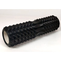 Массажный ролик EasyFit Grid Roller 45 см v.2.2 Черный