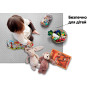 Татамі мат EasyFit 8 шт (30х30х1 см) хвіст ластівки сірий