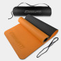 Килимок для йоги та фітнесу EasyFit TPE+TC 6 мм двошаровий оранжево-чорний