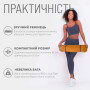 Килимок для йоги та фітнесу EasyFit TPE+TC 6 мм двошаровий оранжево-чорний