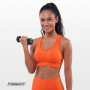 Гантель для фитнеса 0.5 кг EasyFit с виниловым покрытием черная