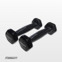 Гантель для фитнеса 0.5 кг EasyFit с виниловым покрытием черная