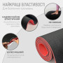 Коврик для йоги и фитнеса EasyFit TPE+TC 6 мм двухслойный черный-красный