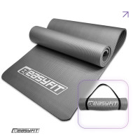 Коврик для фитнеса и йоги EasyFit NBR 10 мм Серый