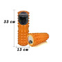 Масажний ролик EasyFit Grid Roller 33 см v.1.2 Помаранчевий