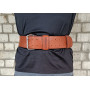 Пояс атлетический EasyFit DeciBelt (кожа) коричневый XS