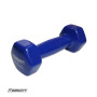 Гантель для фитнеса 1.5 кг EasyFit с виниловым покрытием синяя