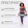 Коврик для йоги и фитнеса EasyFit TPE+TC 6 мм двухслойный + Чехол серый с черным