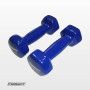 Гантель для фитнеса 1.5 кг EasyFit с виниловым покрытием синяя