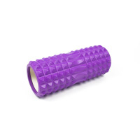 Масажний ролик EasyFit Grid Roller 33 см v.1.2 Фіолетовий