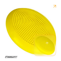 Балансировочная подушка массажная EasyFit желтая