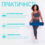 Килимок для йоги та фітнесу EasyFit TPE+TC 6 мм двошаровий синій-жовтий