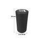 Масажний ролик EasyFit Foam Roller 30 см Чорний Масажний ролик EasyFit Foam Roller 30 см Чорний