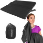 Полотенце из микрофибры 90х50 см EasyFit EagleWing в сумочке, черное