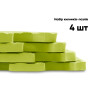 Татами мат EasyFit SwallowTail 4 шт (60х60х1 см) пазл ласточкин хвост желтый