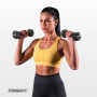 Гантель для фітнесу 3.0 кг EasyFit із вініловим покриттям чорна Гантель для фітнесу 3.0 кг EasyFit із вініловим покриттям чорна