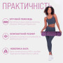 Килимок для йоги та фітнесу EasyFit TPE+TC 6 мм двошаровий фіолетовий-рожевий