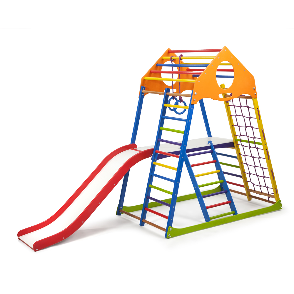 Дитячий спортивний комплекс SportBaby KindWood Color Plus 2
