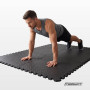 Татами мат EasyFit SwallowTail 4 шт (60х60х1 см) пазл ласточкин хвост с бортиком