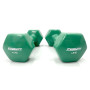 Гантель для фитнеса 4.0 кг EasyFit с виниловым покрытием зеленая