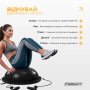 Балансировочная платформа EasyFit BOSU 60 см черная Балансировочная платформа EasyFit BOSU 60 см черная