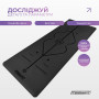 Килимок для йоги професійний EasyFit Pro каучук 5 мм Чорний