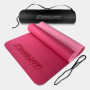 Коврик для йоги и фитнеса EasyFit TPE+TC 6 мм двухслойный розовый-св.розовый