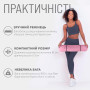 Килимок для йоги та фітнесу EasyFit TPE+TC 6 мм двошаровий рожево-сірий
