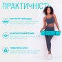 Коврик для йоги и фитнеса EasyFit TPE+TC 6 мм двухслойный мятный-черный