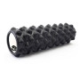 Масажний ролик EasyFit Grid Roller Extreme 45 см Чорний