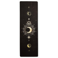 Коврик для йоги EasyFit BlackMoon (замша-каучук) черный