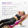 Массажный коврик Easyfit с подушкой (аппликатор Кузнецова) + чехол Фиолетовый
