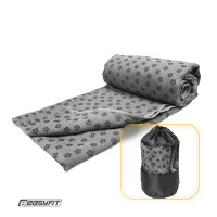 Полотенце для йоги EasyFit Yoga Mat Towel из микрофибры (Серое)