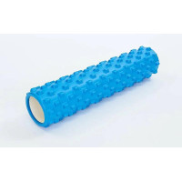Массажный ролик EasyFit Grid Roller PRO 45 см Синий