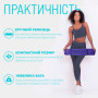 Килимок для йоги та фітнесу EasyFit TPE+TC 6 мм двошаровий бузковий-св.бузковий