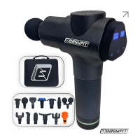 Перкуссионный вибромассажер Easyfit UltraGun 13 насадок