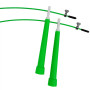 Скоростная скакалка EasyFit Speed Cable Rope 3 м со стальным тросом, зелёная