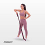 Эспандер ленточный EasyFit с петлями для тренировок розовый (EASY)