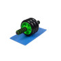 Ролик для пресу EasyFit з килимком Зелений (3 колеса) Ролик для пресу EasyFit з килимком Зелений (3 колеса)