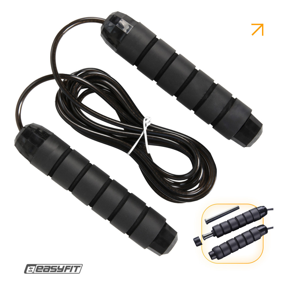 Скакалка с утяжелителем EasyFit Скакалка с утяжелителем EasyFit