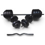 Набор гантели + штанга 2 в 1 EVG-Sport 55 кг