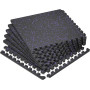Мат-пазл DualMat 60×60×1,2 см (чорний/фіолетові вкраплення), 1 шт Мат-пазл DualMat 60×60×1,2 см (чорний/фіолетові вкраплення), 1 шт