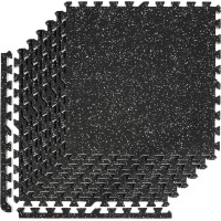 Мат-пазл DualMat 60×60×2 см (чорний/білі вкраплення), 1 шт