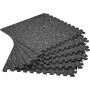 Мат-пазл DualMat 60×60×2 см (чорний/білі вкраплення), 1 шт