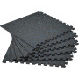 Мат-пазл DualMat 60×60×2 см (чорний/сині вкраплення), 1 шт Мат-пазл DualMat 60×60×2 см (чорний/сині вкраплення), 1 шт